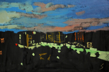 Malarstwo zatytułowany „Twilight at Smirnen…” autorstwa Svetlin Kolev, Oryginalna praca, Olej