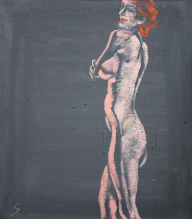 Model IV 绘画 标题为“Model IV” 由Svetlin Kolev, 原创艺术品, 油