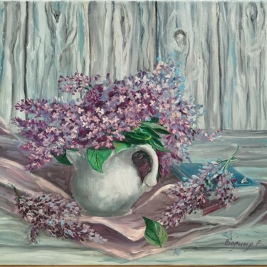 제목이 "Lilac Colors of Spr…"인 미술작품 Виктория Волина (ArtVolna)로, 원작, 기름 나무 들것 프레임에 장착됨