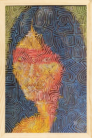 Peinture intitulée "Vista Pictográfica" par Elio Segundo Sanchez, Œuvre d'art originale, Huile