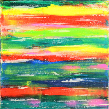 Layers of summer 绘画 标题为“Layers of summer” 由Iliana Ovtcharova, 原创艺术品, 丙烯 安装在木质担架架上