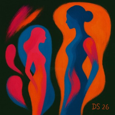 绘画 标题为“Dialogue des origin…” 由Ds 26, 原创艺术品, 丙烯