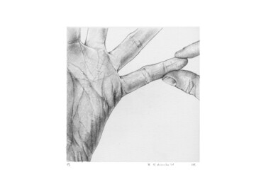 Рисунок под названием "dessins 15x15 #107…" - Marie-Pascale Corcuff, Подлинное произведение искусства, Карандаш