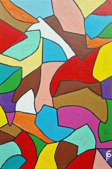 Peinture intitulée "Abstrait 2" par Pacôme Coquet, Œuvre d'art originale, Acrylique Monté sur Châssis en bois