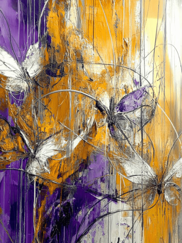 数字艺术 标题为“Gold of wings” 由Nina Timoshenko, 原创艺术品, 数字油画