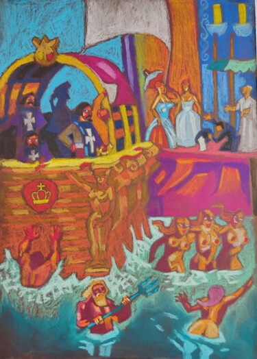 Schilderij getiteld "251704" door Rade Vranjkovic, Origineel Kunstwerk, Pastel