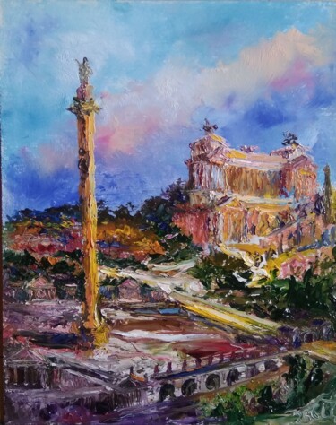 Ζωγραφική με τίτλο "Painting "Forum. An…" από Sergiy Tsymbalov, Αυθεντικά έργα τέχνης, Λάδι