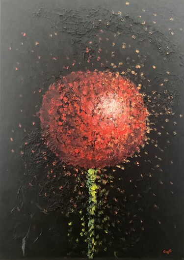 Heart of the Flame 绘画 标题为“Heart of the Flame” 由Aysegul Schindler, 原创艺术品, 油