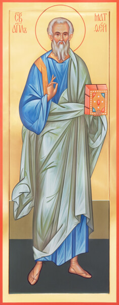 St Matthew the Apostle Painting titled "St Matthew the Apos…" by Pavel Minchenia, Original Artwork, Tempera