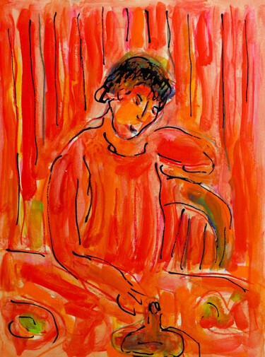 Gwendoline Peinture intitulée "Gwendoline" par Jean Mirre, Œuvre d'art originale, Huile