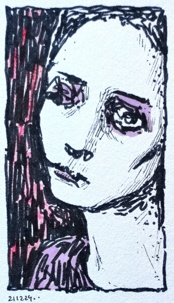 Tekening getiteld "Might be a Sunchali" door Milto Sideris, Origineel Kunstwerk, Inkt