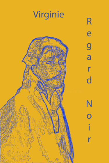Fotografie getiteld "Virginie-regard noir" door Virginie Gérôme, Origineel Kunstwerk, Film fotografie