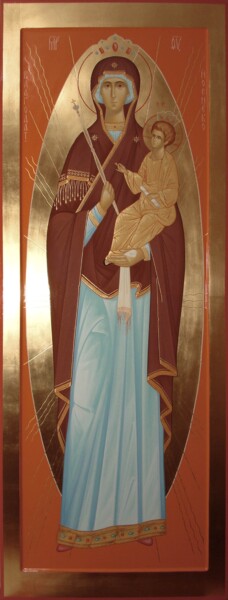 绘画 标题为“Our Lady of Grace H…” 由Pavel Minchenia, 原创艺术品, 彩画