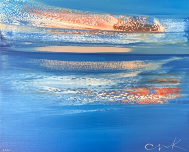 Painting titled "“Subjective landsca…" by Katsiaryna Sumarava, Original Artwork, Oil Mounted on Wood Stretcher frame