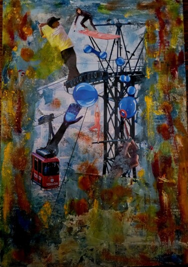 Collages titled "IN EXTREMIS" by Bilitisse, Original Artwork, Collages