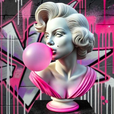 "Statue urbaine – La…" başlıklı Tablo Ds 26 tarafından, Orijinal sanat, Dijital Resim