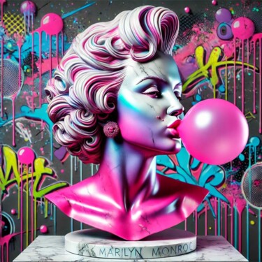 Painting titled "Bubble Icon" by Ds 26, Original Artwork, Digital Painting