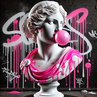 绘画 标题为“Vénus Bubblegum” 由Ds 26, 原创艺术品, 数字油画