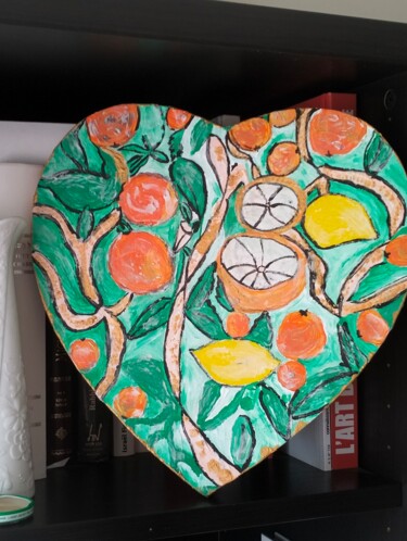 Peinture intitulée "Pamplemousse, citro…" par Valbrun, Œuvre d'art originale, Acrylique