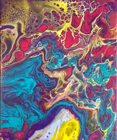 Painting titled "DelSoko 28." by Guy Henri Delvoye (DelSoko), Original Artwork, Acrylic Mounted on Wood Stretcher frame