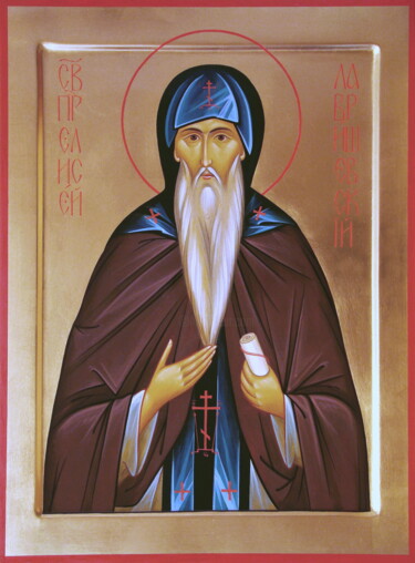 绘画 标题为“Venerable Elisey of…” 由Pavel Minchenia, 原创艺术品, 彩画