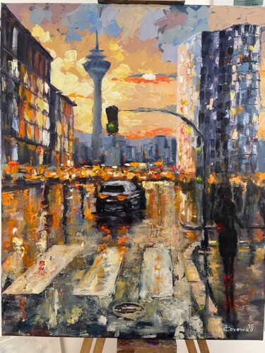 Painting titled "Graf Adolf Platz, e…" by Tetiana Kokhanenko, Original Artwork, Oil