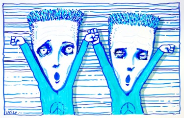 「At the Miltoseum -…」というタイトルの描画 Milto Siderisによって, オリジナルのアートワーク, マーカー