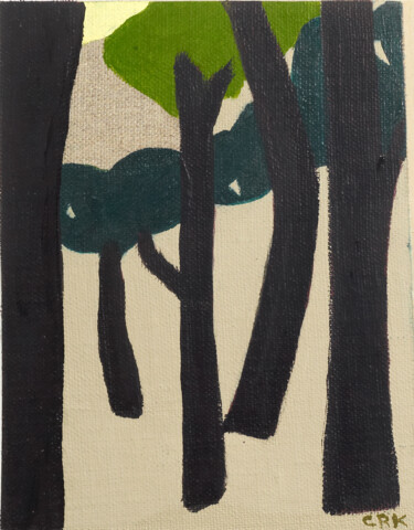 Schilderij getiteld "l'été fragment 28" door Clara Ramirez Katz, Origineel Kunstwerk, Olie Gemonteerd op Frame voor houten b…