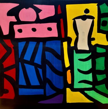 Pittura intitolato "Kalma" da Herve Jonas, Opera d'arte originale, Acrilico Montato su Telaio per barella in legno