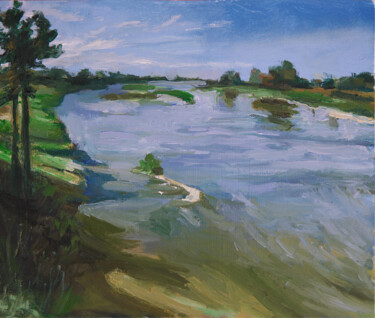 Schilderij getiteld "Leto (Summer)" door Olena Zavidina (Alyona Zavidina), Origineel Kunstwerk, Olie
