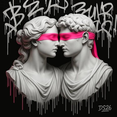 Painting titled "BLND 4 U" by Ds 26, Original Artwork, Digital Painting