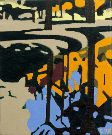 Peinture intitulée "l'été 8" par Clara Ramirez Katz, Œuvre d'art originale, Huile Monté sur Châssis en bois