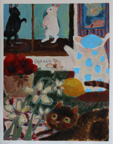 On the table N.7 Peinture intitulée "On the table N.7" par Ying Zhang, Œuvre d'art originale, Acrylique
