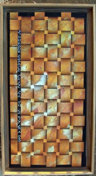 Installation intitulée "Le tassage" par Mabdeco, Œuvre d'art originale