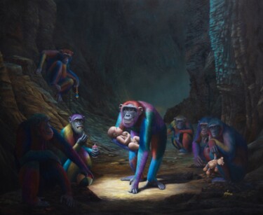 NACIMIENTO "NACIMIENTO" başlıklı Tablo Alexandre Monntoya tarafından, Orijinal sanat, Petrol
