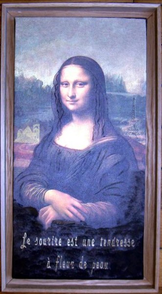 Installation intitulée "La joconde" par Mabdeco, Œuvre d'art originale, Autre