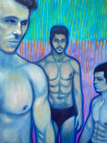 Où c'est la Mer... ? Schilderij getiteld "Où c'est la Mer... ?" door Will Art Nantes, Origineel Kunstwerk, Olie Gemonteerd op Houten paneel