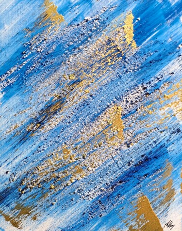 Painting titled "Douceur Intime" by Fèby, Original Artwork, Acrylic Mounted on Wood Stretcher frame