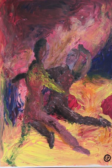 Pintura intitulada "Amazing Connexion W…" por Louis Pasquier, Obras de arte originais, Acrílico Montado em Armação em madeira