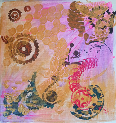 Schilderij getiteld "Sin nombre ni rostr…" door Natali Altyn, Origineel Kunstwerk, Acryl