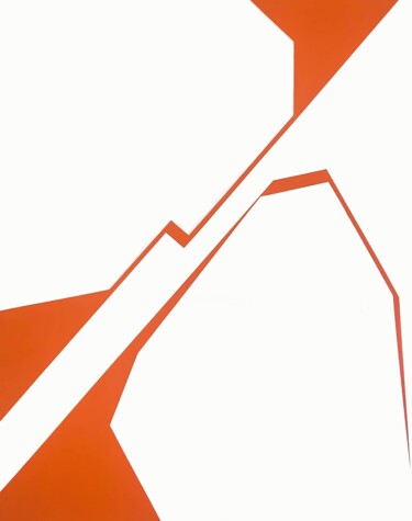 Divergence 3 Minimalist abstract 绘画 标题为“Divergence 3 Minima…” 由Veronika Obushikhina, 原创艺术品, 丙烯