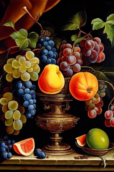 Digitale Kunst getiteld "Still life 48" door Georgii Stepanov, Origineel Kunstwerk, Digitaal Schilderwerk