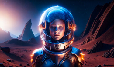 Digital Arts titled "Pilot QVC" by Dejan Vucelic, Original Artwork, AI generated image