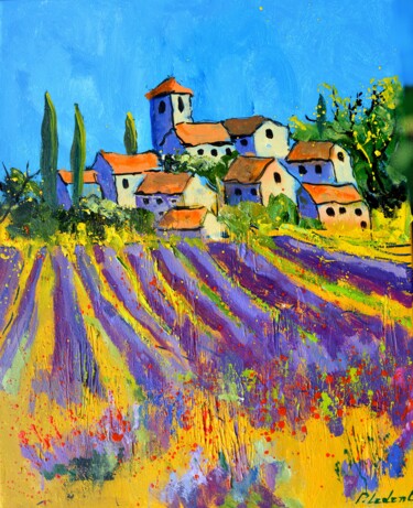 Peinture intitulée "Golden noon in Prov…" par Pol Ledent, Œuvre d'art originale, Huile Monté sur Châssis en bois