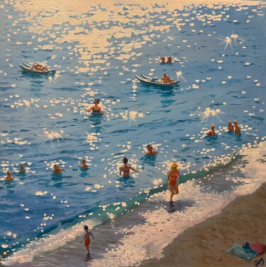 "The Beach 03" başlıklı Tablo Garry Arzumanyan tarafından, Orijinal sanat, Petrol Ahşap Sedye çerçevesi üzerine monte edilmiş
