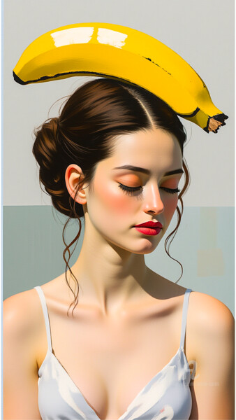 数字艺术 标题为“70-Retrato de mujer” 由Teresa Casas, 原创艺术品, AI生成的图像