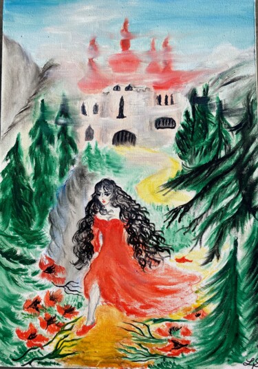 Pittura intitolato "Lyudmilas escape fr…" da Lola Sky, Opera d'arte originale, Olio