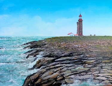 Peinture intitulée "Le Pilier face Nord" par Claudine Viégas, Œuvre d'art originale, Acrylique Monté sur Châssis en bois