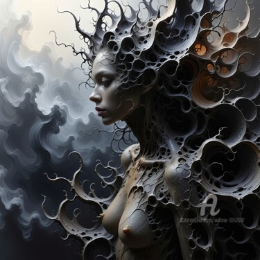 Overwhelming Sorrow Digital Arts titled "Overwhelming Sorrow" by Willow, Original Artwork, AI generated image