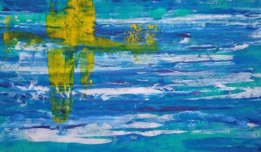 Картина под названием "Zwischen Himmel und…" - Sandra Glaser, Подлинное произведение искусства, Акрил